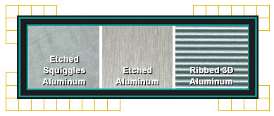 Aluminum metal finishes